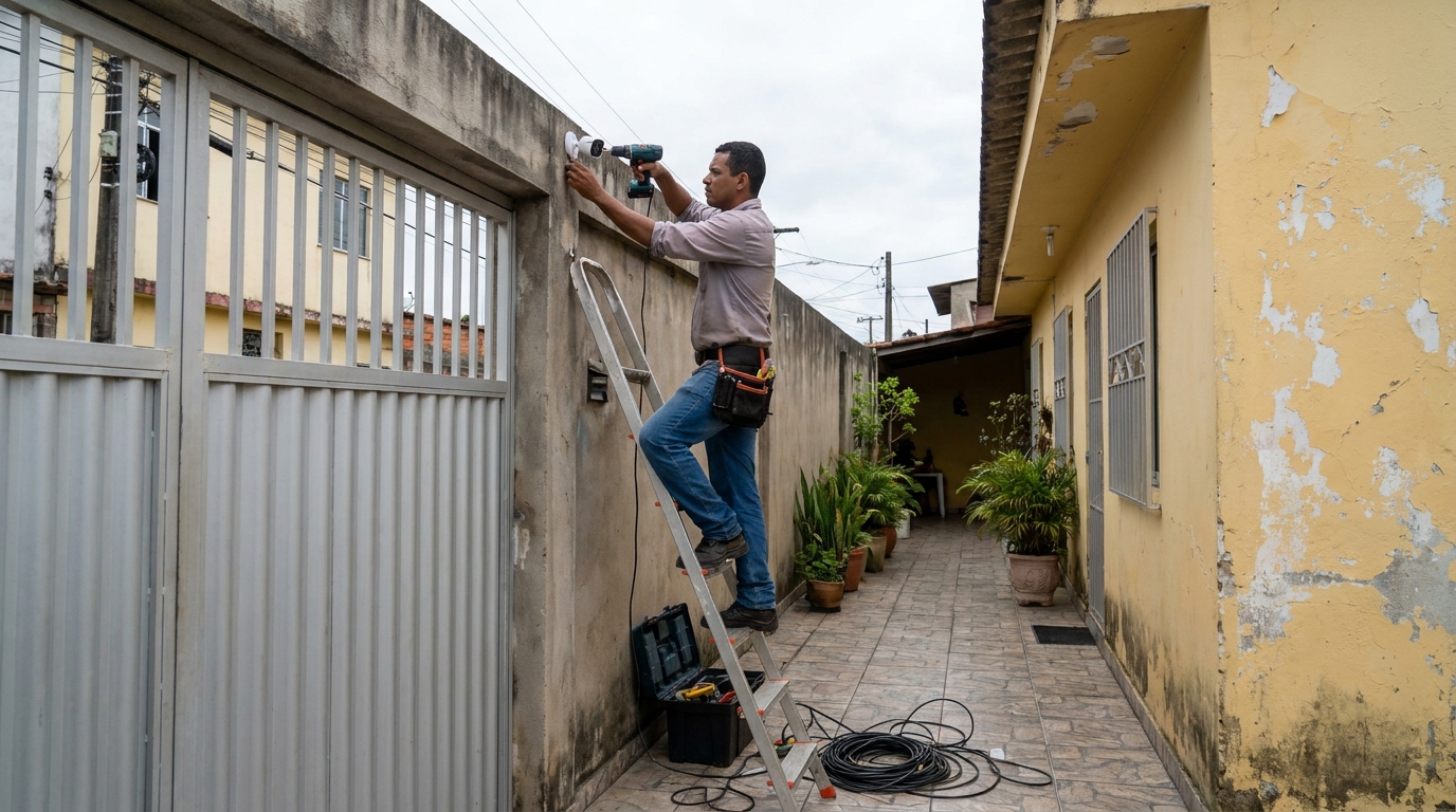 Instalacao de cameras de seguranca profissional em Fortaleza‑CE