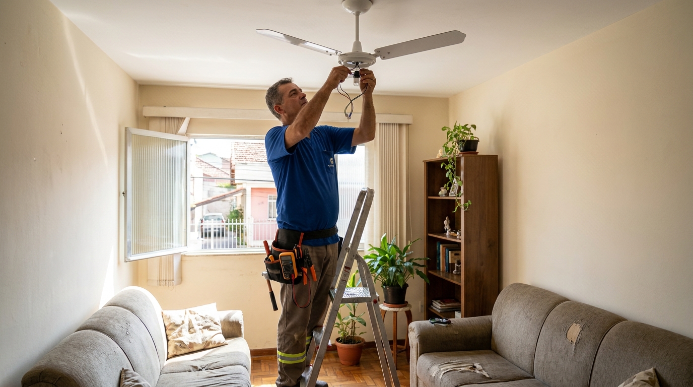 Instalacao de ventilador de teto em Fortaleza‑CE