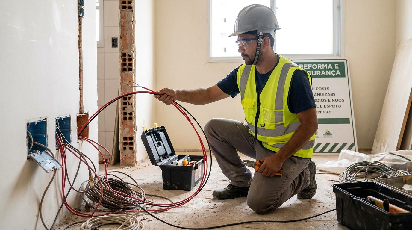 Troca de fiacao eletrica em Fortaleza‑CE