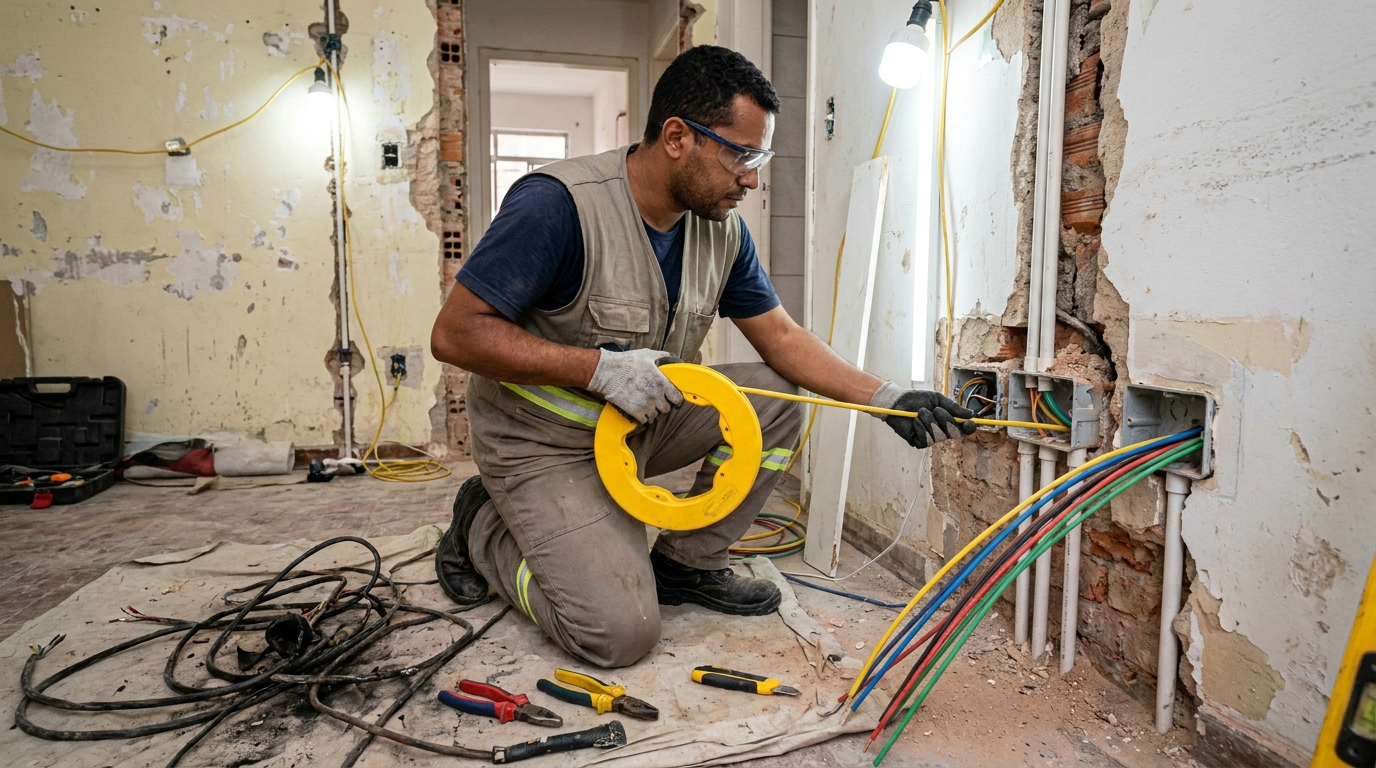Troca de fiacao eletrica profissional em Fortaleza‑CE